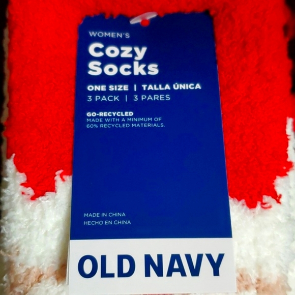 NWT: OLD NAVY SOCKS: WOMENS 3-PK. COZY HOLIDAY (YOUR CHOICE) - Picture 5 of 9